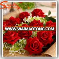 China decorative cheap artificial single red rose flower